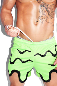 Toxic Goo Athletic Shorts- Green