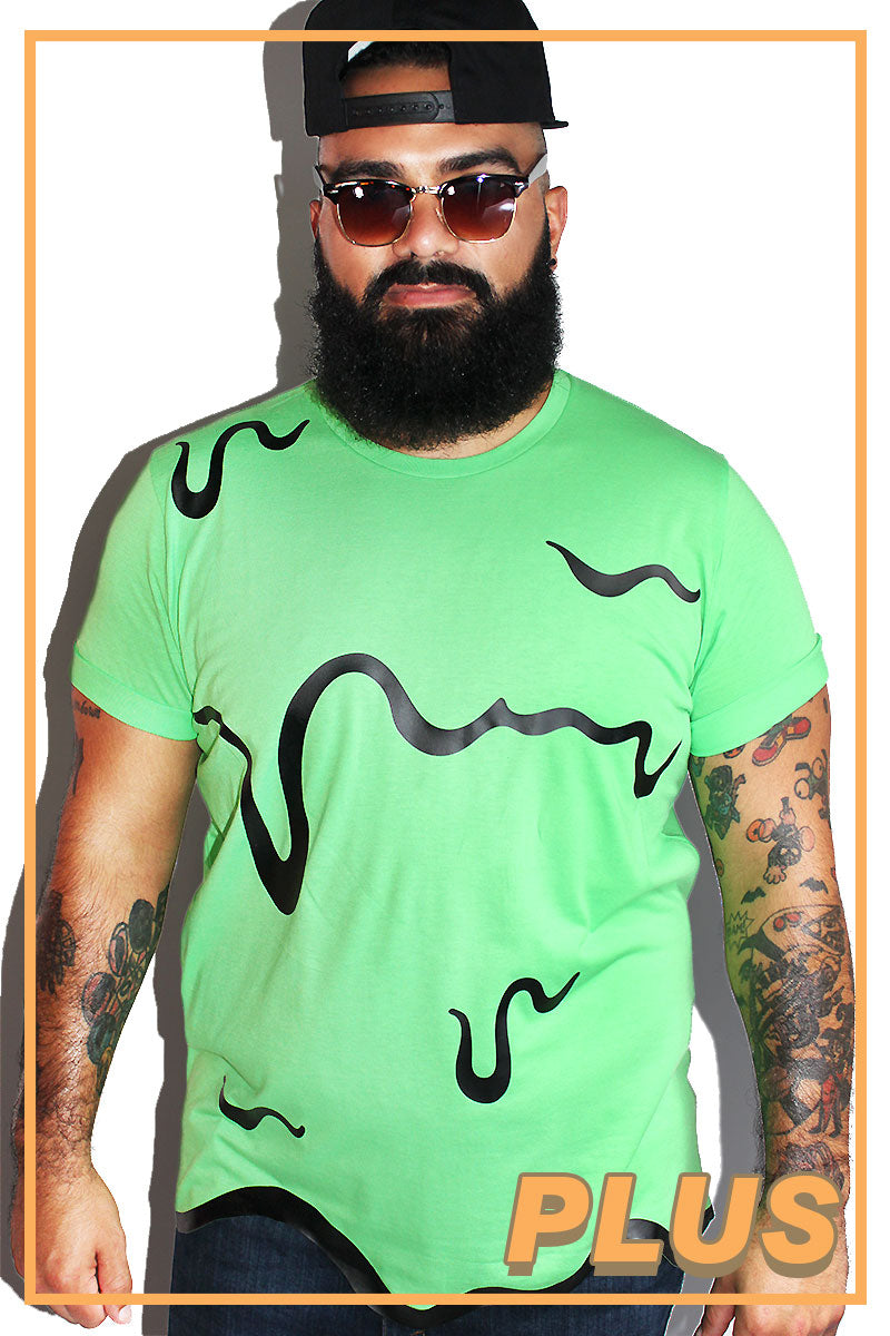 PLUS: Toxic Goo Tee-Neon Green