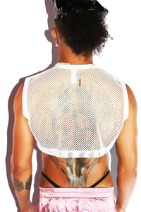 Sweet Heart Pasties Extreme Crop Tank- White