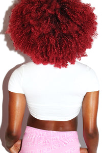 Trans Pride Fitted Crop Tee- White