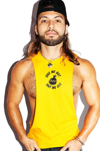 Take Me Out Low Arm Tank- Gold