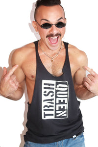Trash Queen String Tank- Black