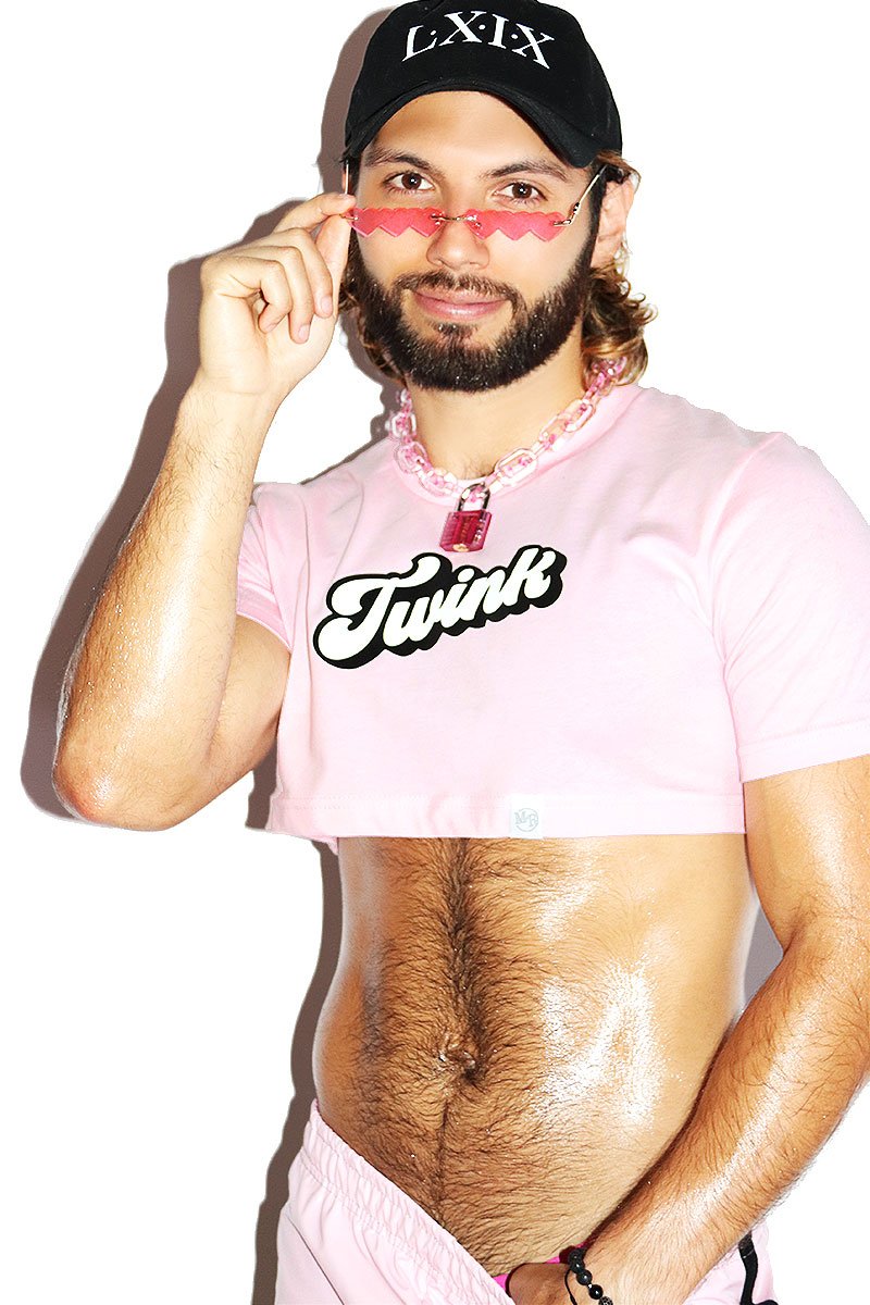 Twink Extreme Crop Tee- Pink