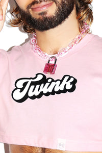 Twink Extreme Crop Tee- Pink