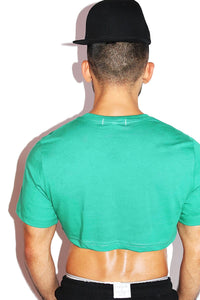 Unwrap Me Extreme Crop Tee- Green