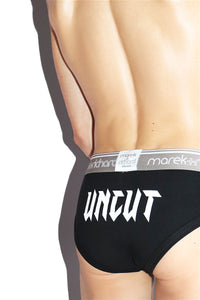 Uncut Bikini Brief- Black