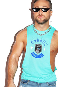 Uranus Expedition Low Arm Shedder Tank- Teal