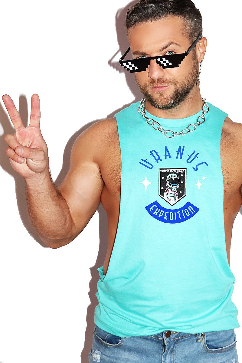 Uranus Expedition Low Arm Shedder Tank- Teal