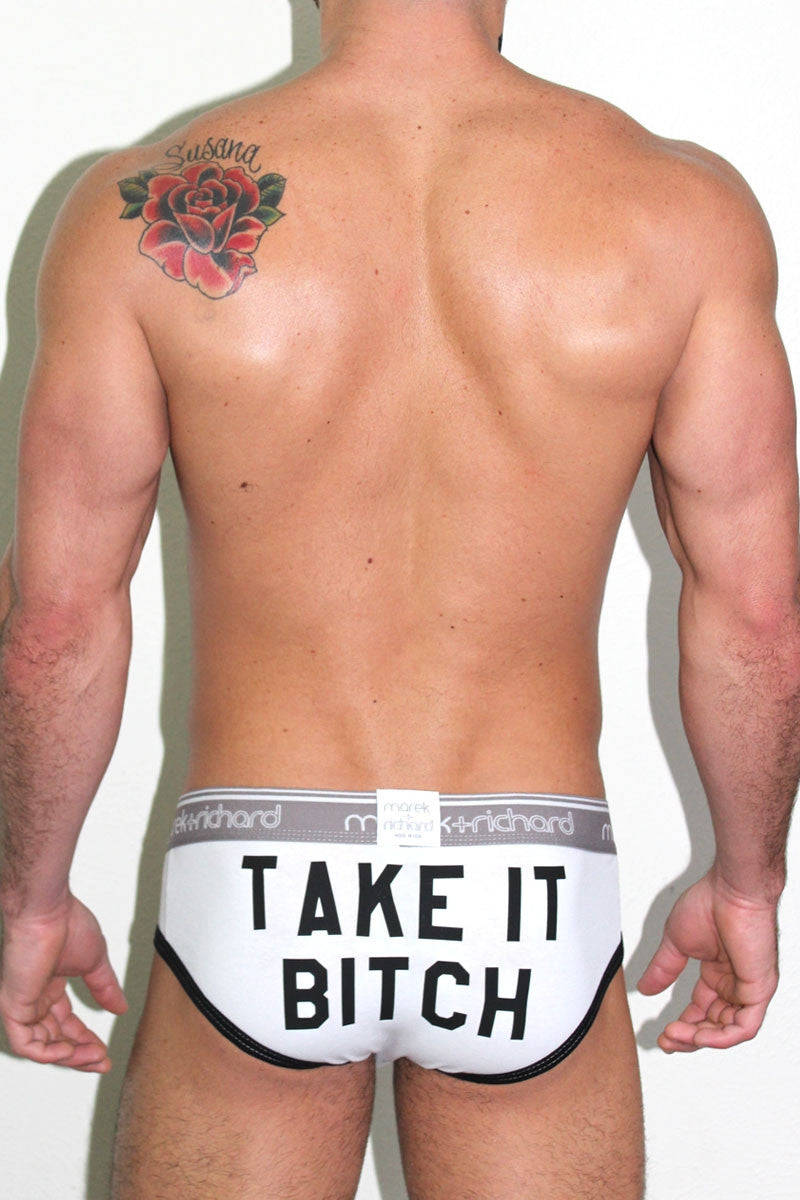 Take it Bitch Brief-White