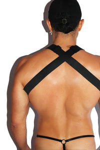 Hidden Desire Lace Tank Harness- Black