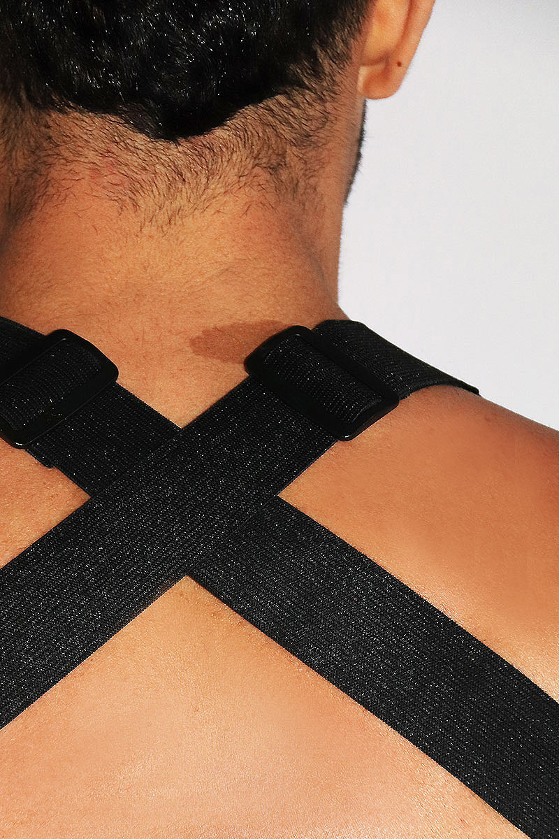 Hidden Desire Lace Tank Harness- Black