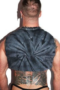 Tough Love Dye Extreme Crop Tank- Black