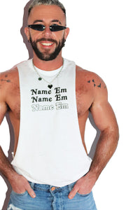 Name Em Low Arm Shredder Tank-White