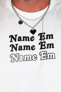 Name Em Low Arm Shredder Tank-White