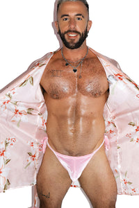 Plastic Lounge Robe-Pink