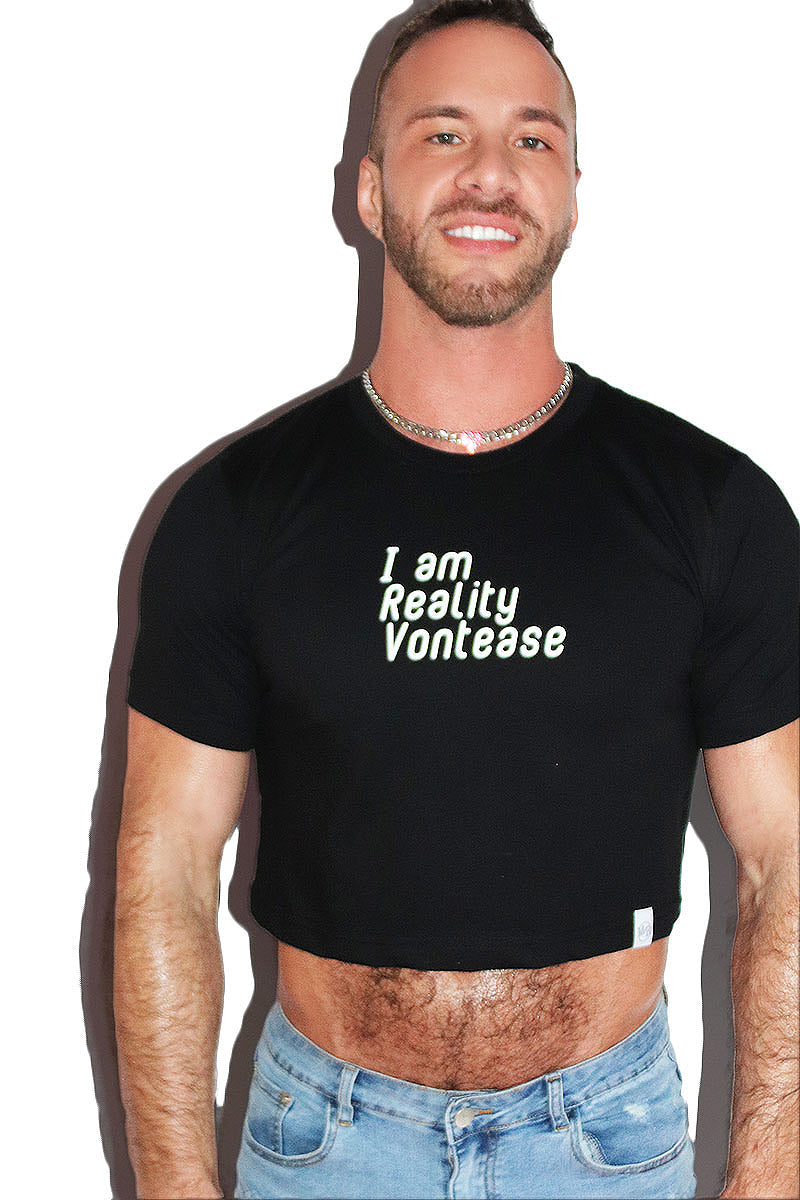 Reality Vontease Crop Tee-Black
