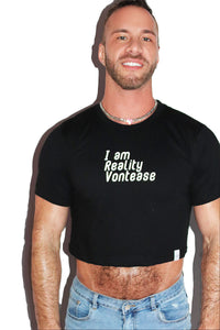 Reality Vontease Crop Tee-Black