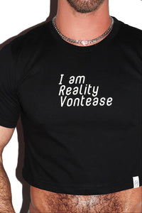 Reality Vontease Crop Tee-Black