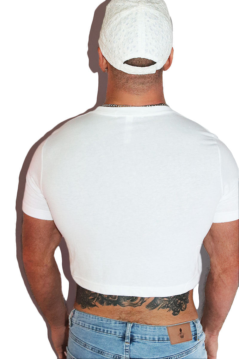 Senate Twink Crop Tee-White