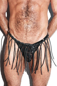 Widow Punk Rock Belt Skirt - Black