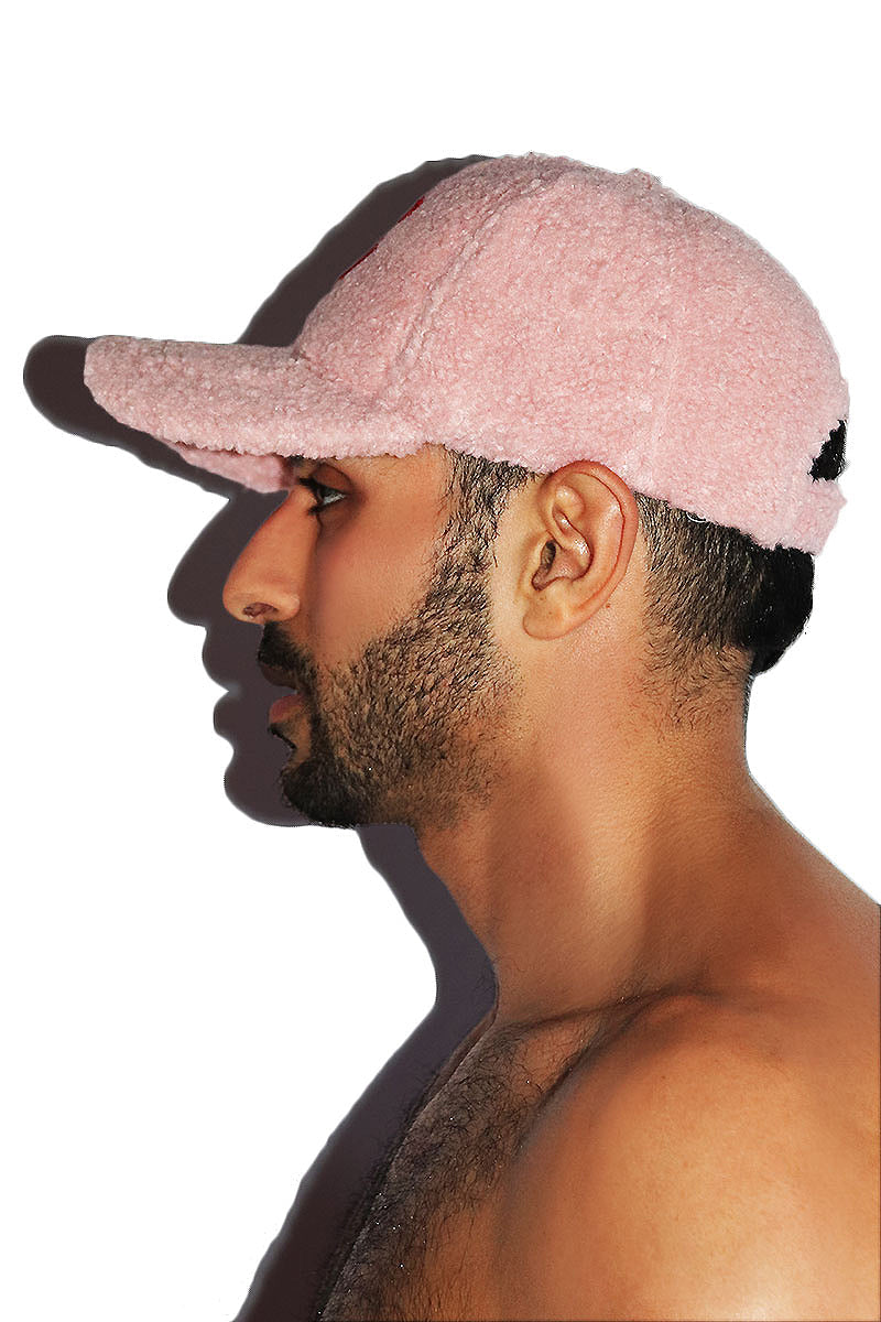 Love Me Furry Dad Hat -Pink