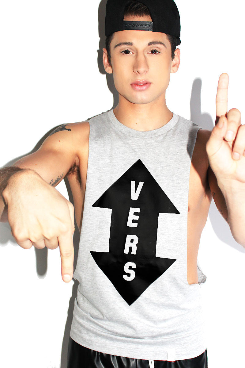 Vers Low Arm Tank- Grey