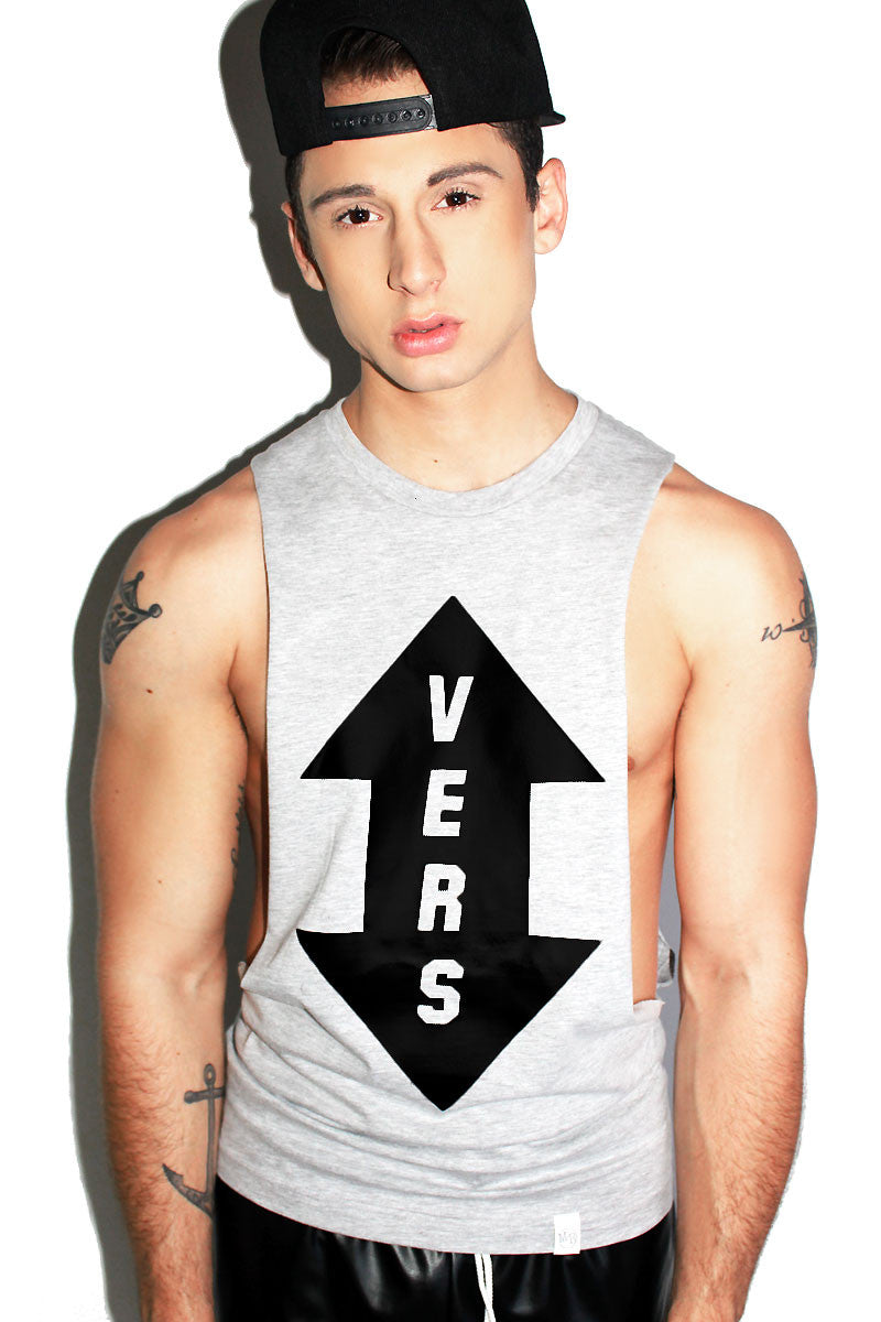 Vers Low Arm Tank- Grey