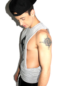 Vers Low Arm Tank- Grey