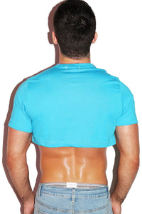 Virtual Hoe Extreme Crop Tee-Blue