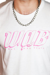 Wet Ass Bussy W.A.B. Crop Tee- White