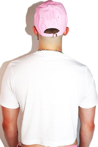 Wet Ass Bussy W.A.B. Crop Tee- White