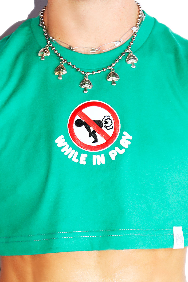 No Farts Extreme Crop Tank- Green