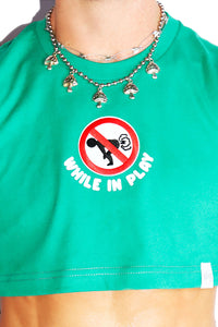 No Farts Extreme Crop Tank- Green