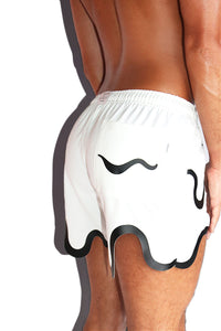 Toxic Goo Athletic Shorts- White