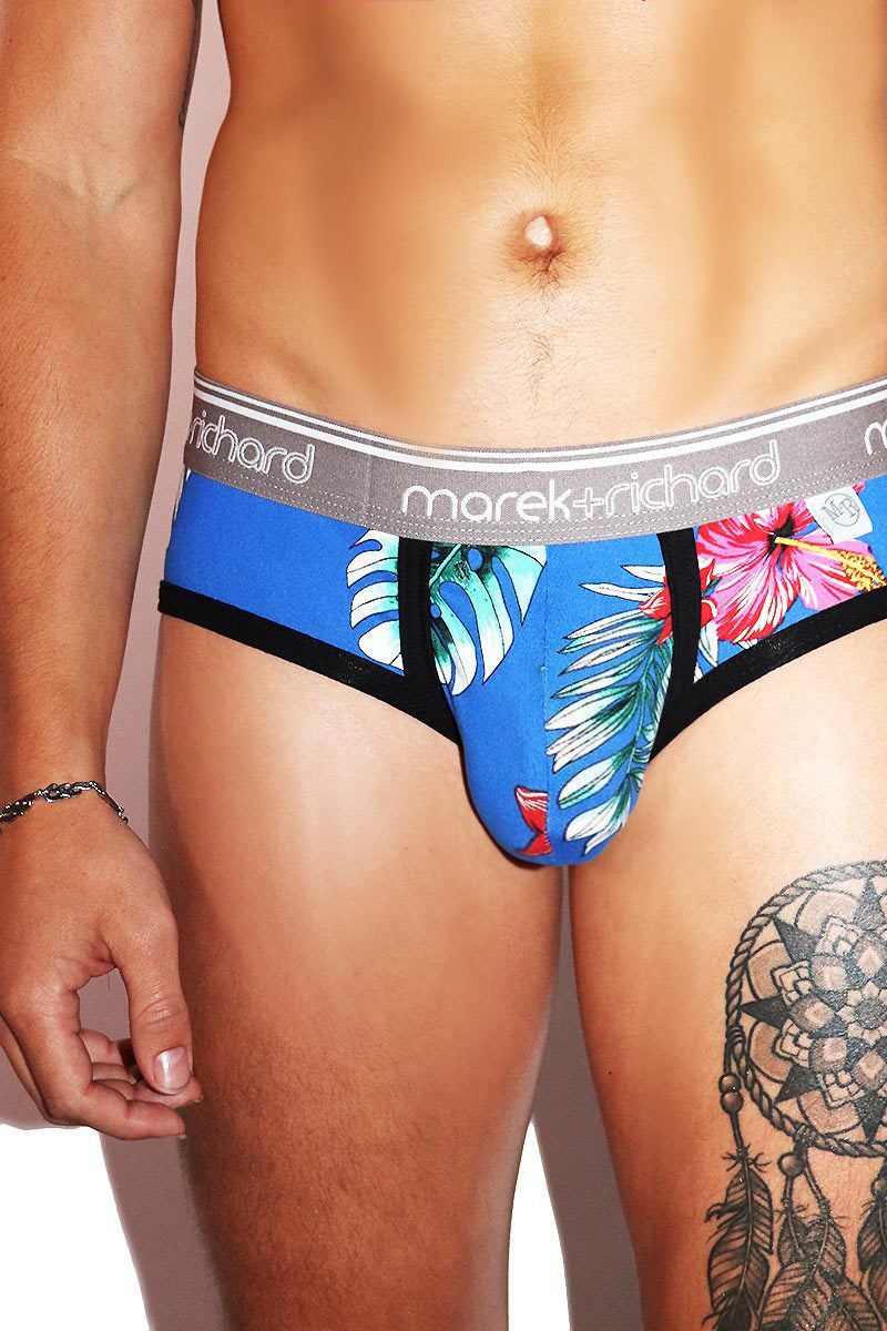 Hibiscus Brief- Blue