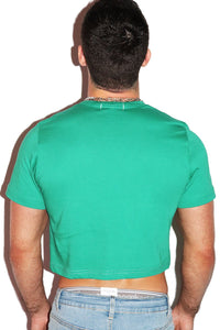 Weed Pasties Crop Tee- Green