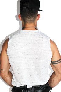 Werewolf Chaser Sleeveless Tee-White Spec
