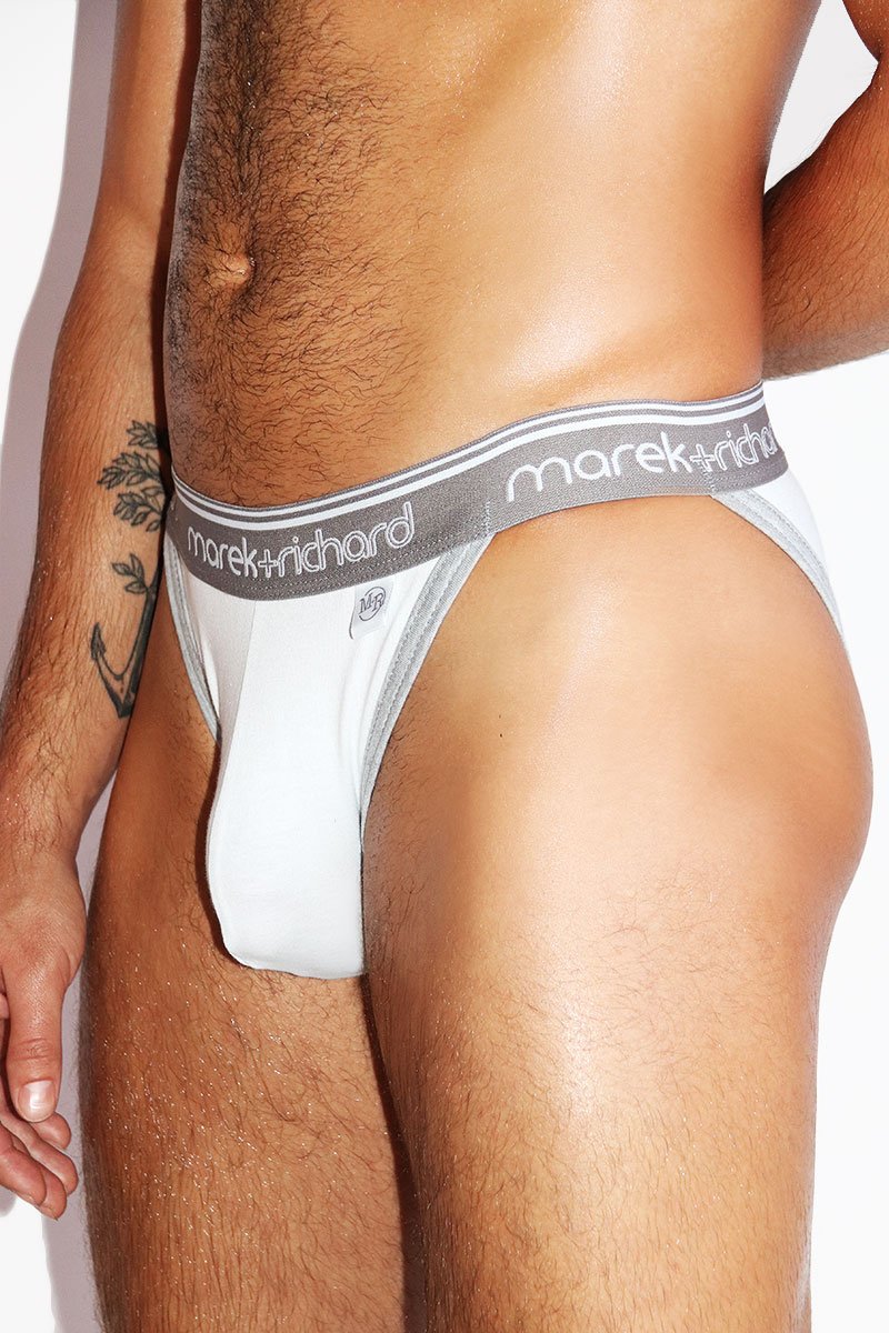 Core High Cut Bikini -White