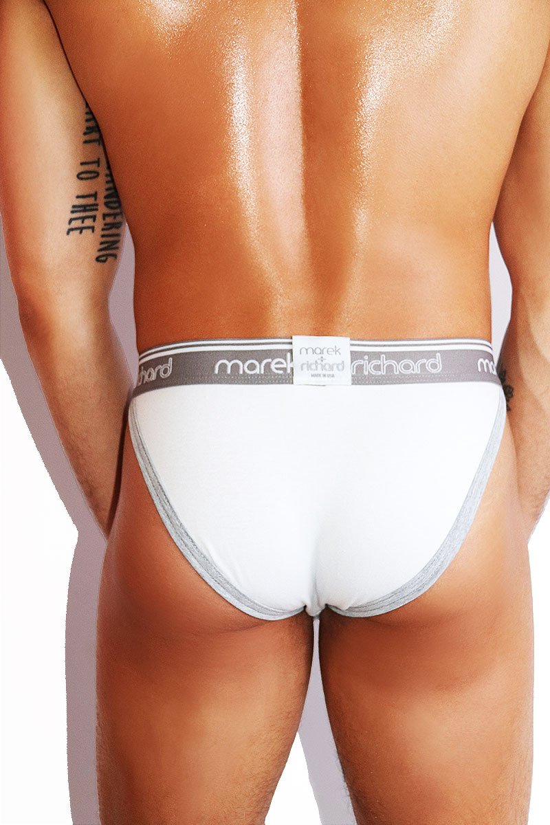Core High Cut Bikini -White