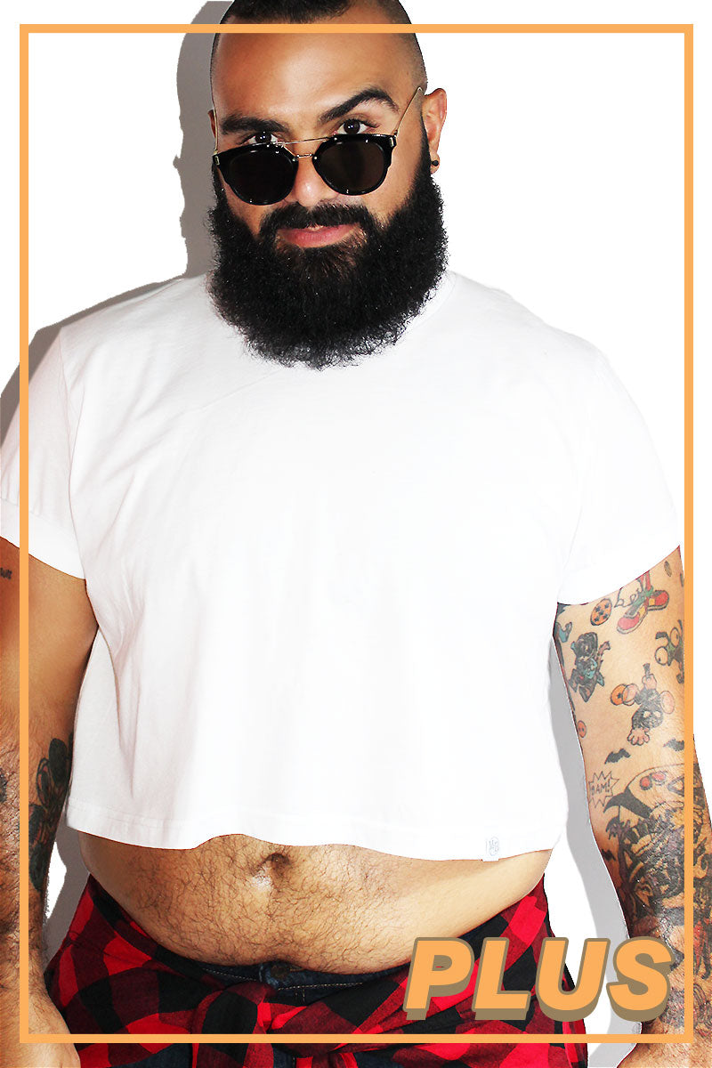 PLUS: Core Crop Tee-White