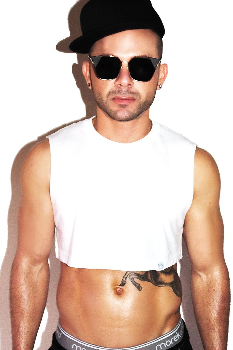Core Extreme Crop Tank-White