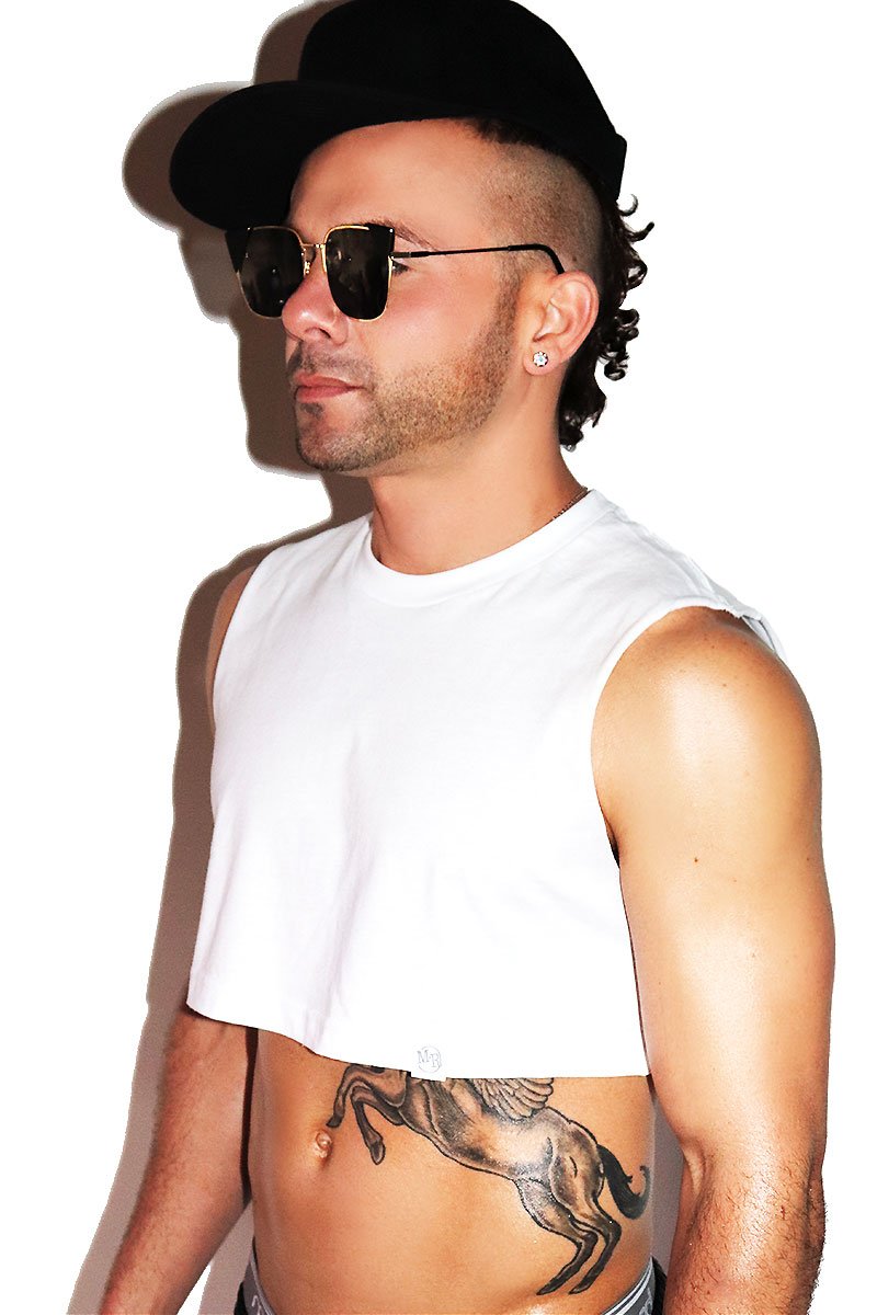 Core Extreme Crop Tank-White