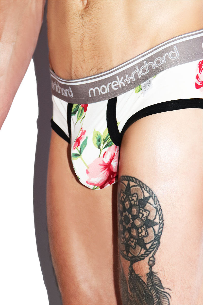 Petal Fetish Brief- White