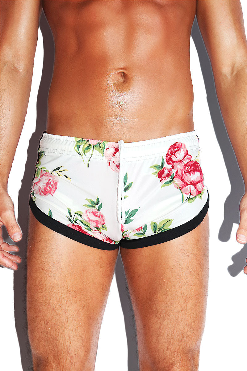 Petal Fetish Shorty Shorts- White