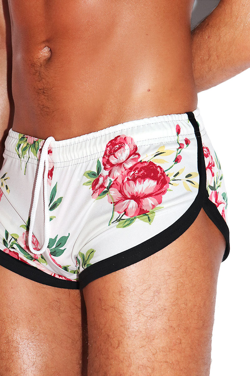 Petal Fetish Shorty Shorts- White