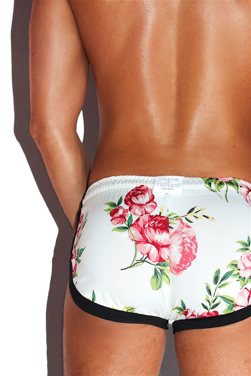 Petal Fetish Shorty Shorts- White