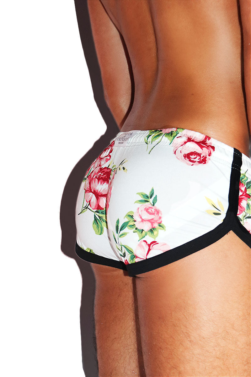 Petal Fetish Shorty Shorts- White