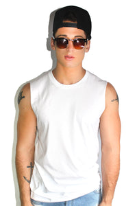 Core Sleeveless Tee-White
