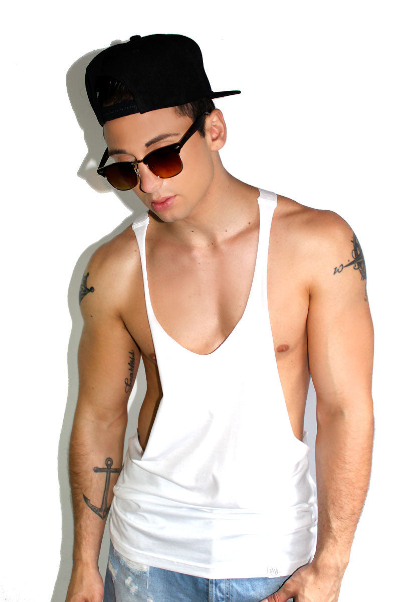 トップス 00s archive l.g.b. dead stock tank top Core String Tank-White – Marek+Richard