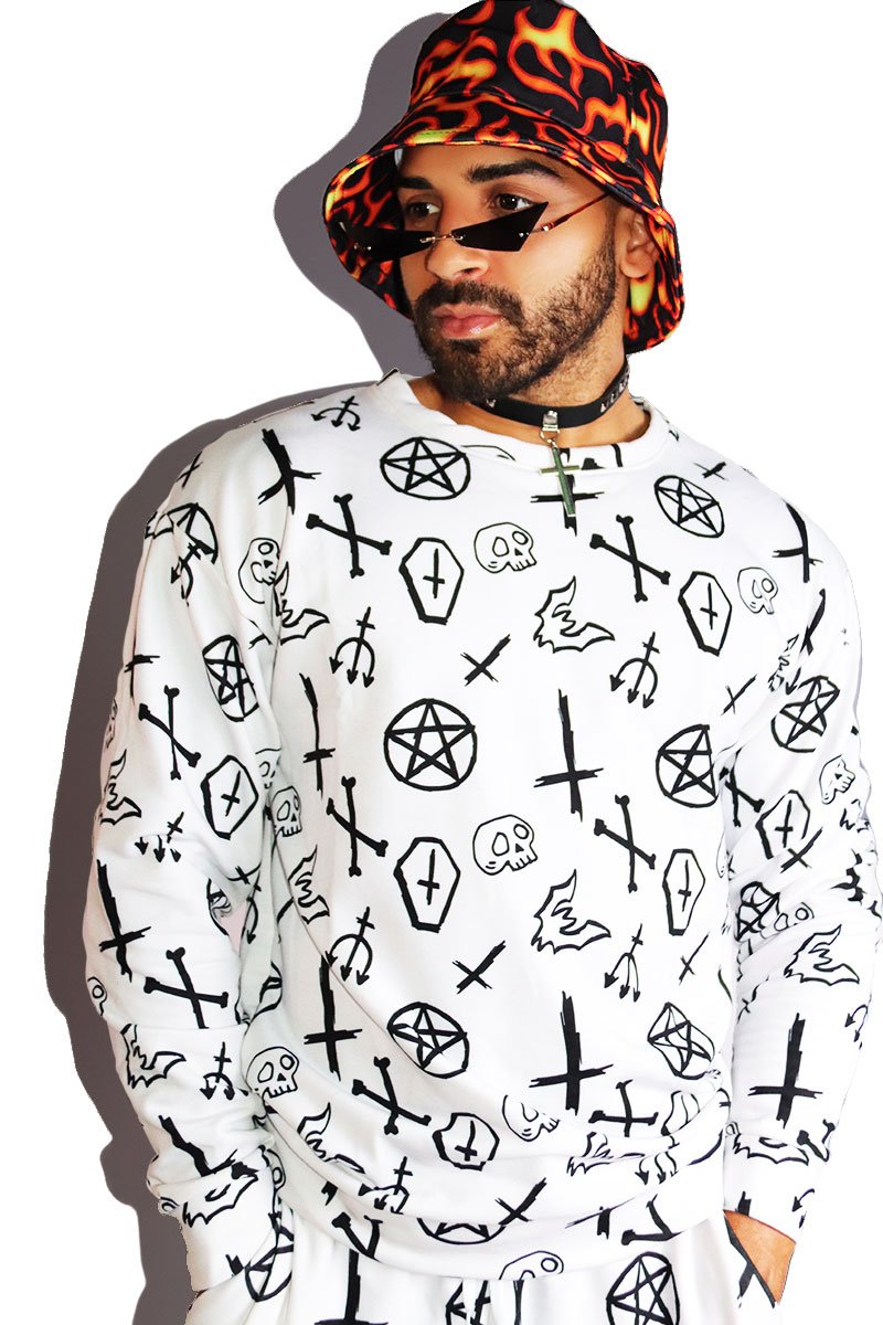 Spooky Sweatshirt- White